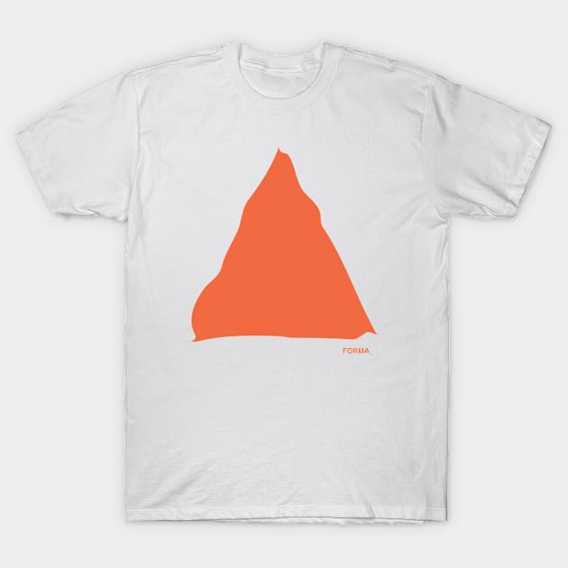 Orange triangle forma T-Shirt by Formas_